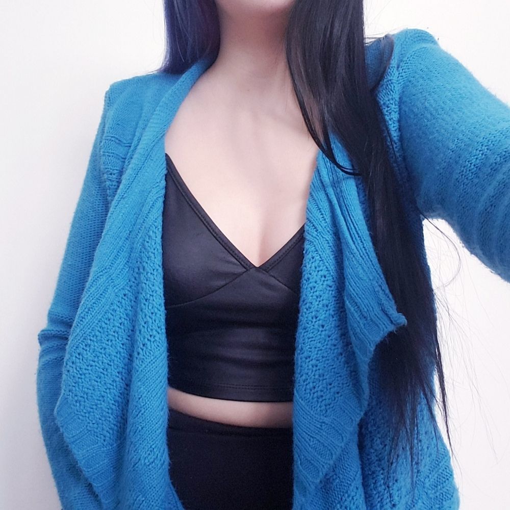 Kim Rogers Light Blue Knit Cardigan